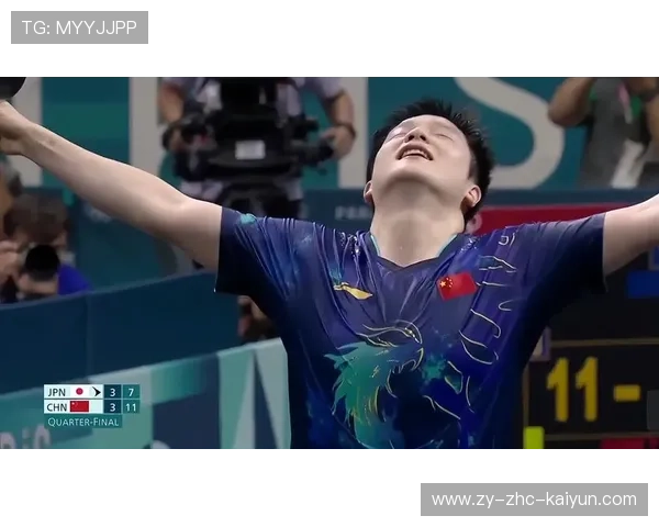 乒乓球选手连得八分逆转